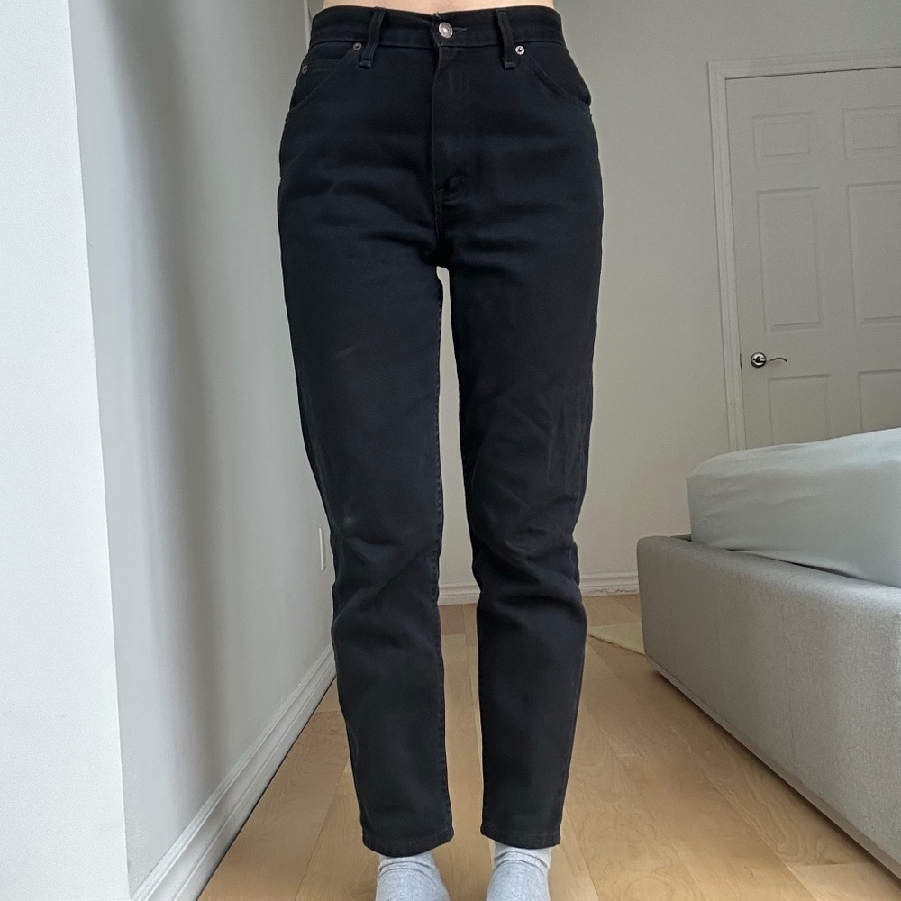 LEVIS ORANGE TAB BLACK JEANS